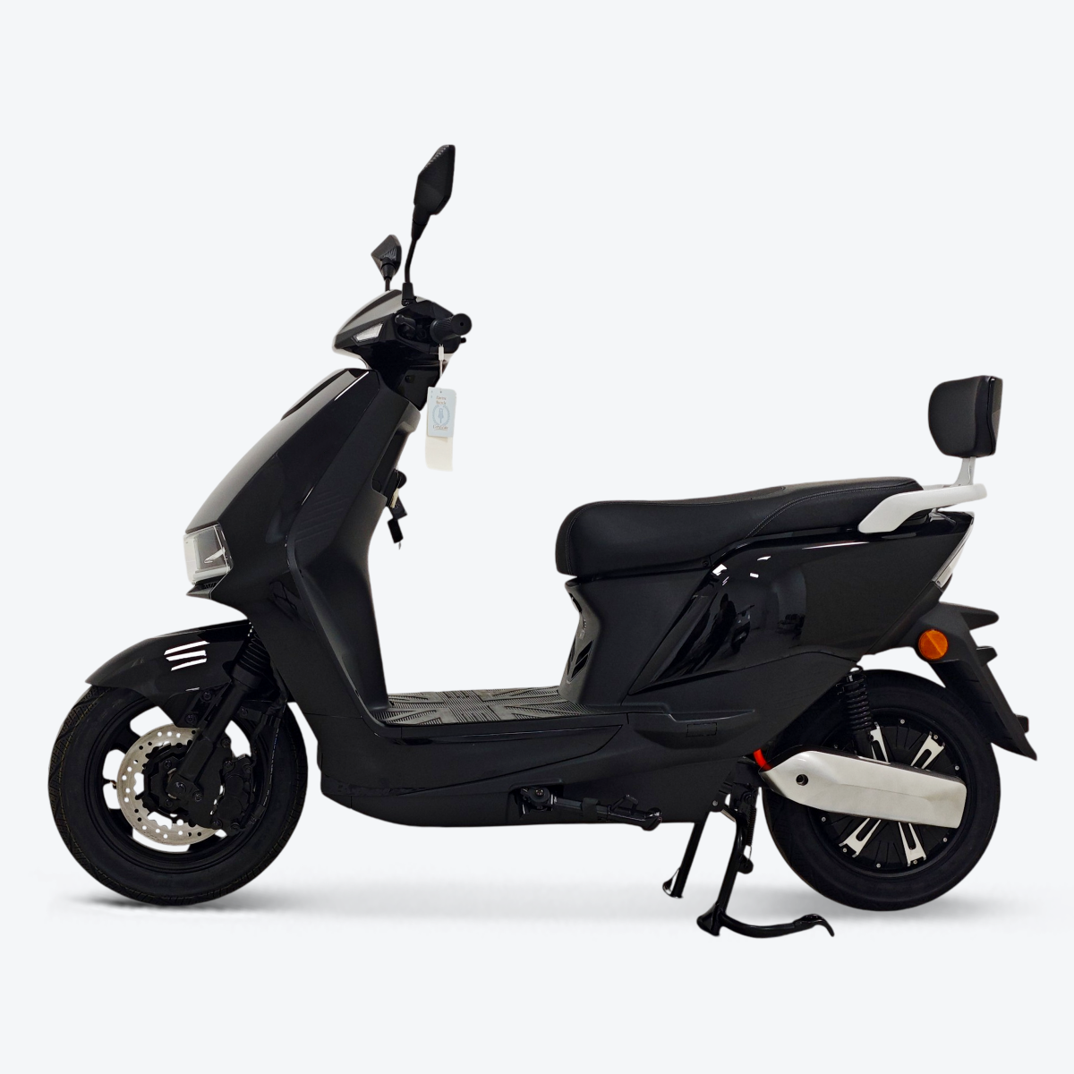 Lightning 3000 Electric Moped – Left Side View – Black