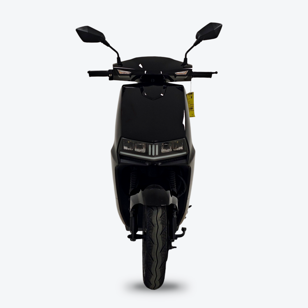 Lightning 3000 Electric Moped – Front View – Black
