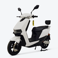Lightning 3000 Electric Moped – Front Left Angle – White