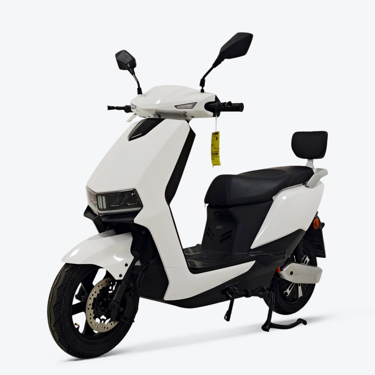 Lightning 3000 Electric Moped – Front Left Angle – White