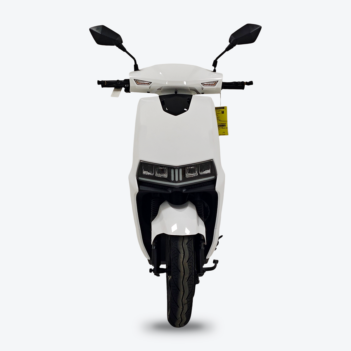 Lightning 3000 Electric Moped – Front View – White